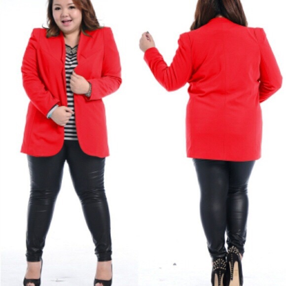 ladies red jackets size 18